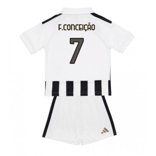 Juventus Francisco Conceicao #7 Hjemme Trøje Børn 2026-27 Kortærmet (+ Korte bukser)